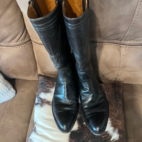 LUCCHESSE BAKER MEN\'S BOOTS- Black Size 9-10-**FREE SHIPPING main image 7